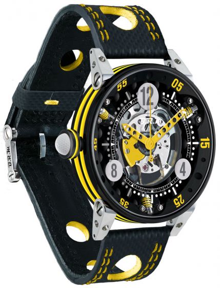 Luxury BRM GOLF BLACK SKELETON DIAL YELLOW GF6-44-SA-N-SQ-AJ watch Replica